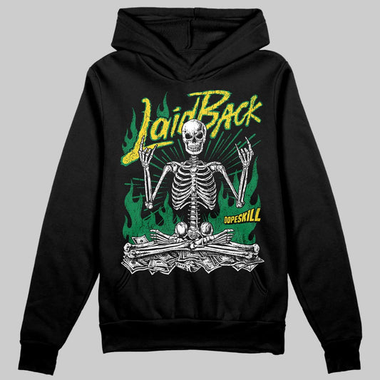 Green Sneakers DopeSkill Hoodie Laid Back Graphic Streetwear - Black
