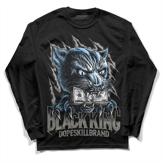 Jordan 6 Retro Cool Grey DopeSkill Long Sleeve T-Shirt Black King Graphic Streetwear - Black