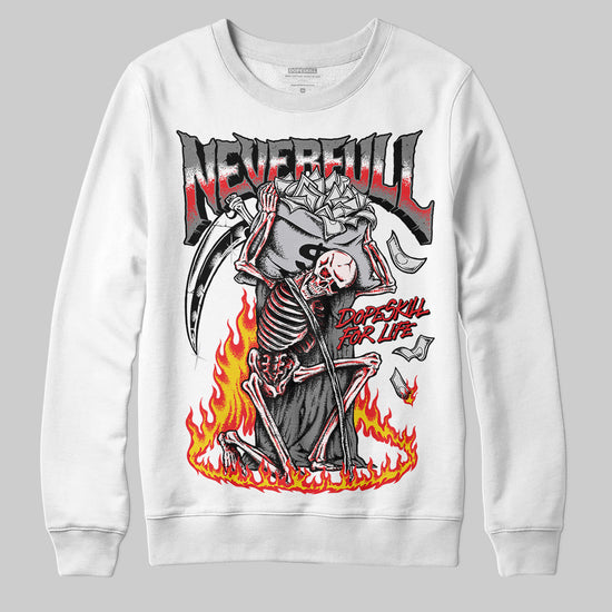 Grey Sneakers DopeSkill Sweatshirt NeverFull Graphic Streetwear - White