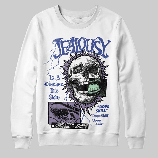 Jordan 1 Retro Low OG Zion Williamson Voodoo Alternate DopeSkill Sweatshirt Jealousy Graphic Streetwear - White