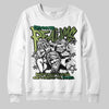 Foamposite Pro 'Pine Green' DopeSkill Sweatshirt Distorted Realms Graphic Streetwear - White