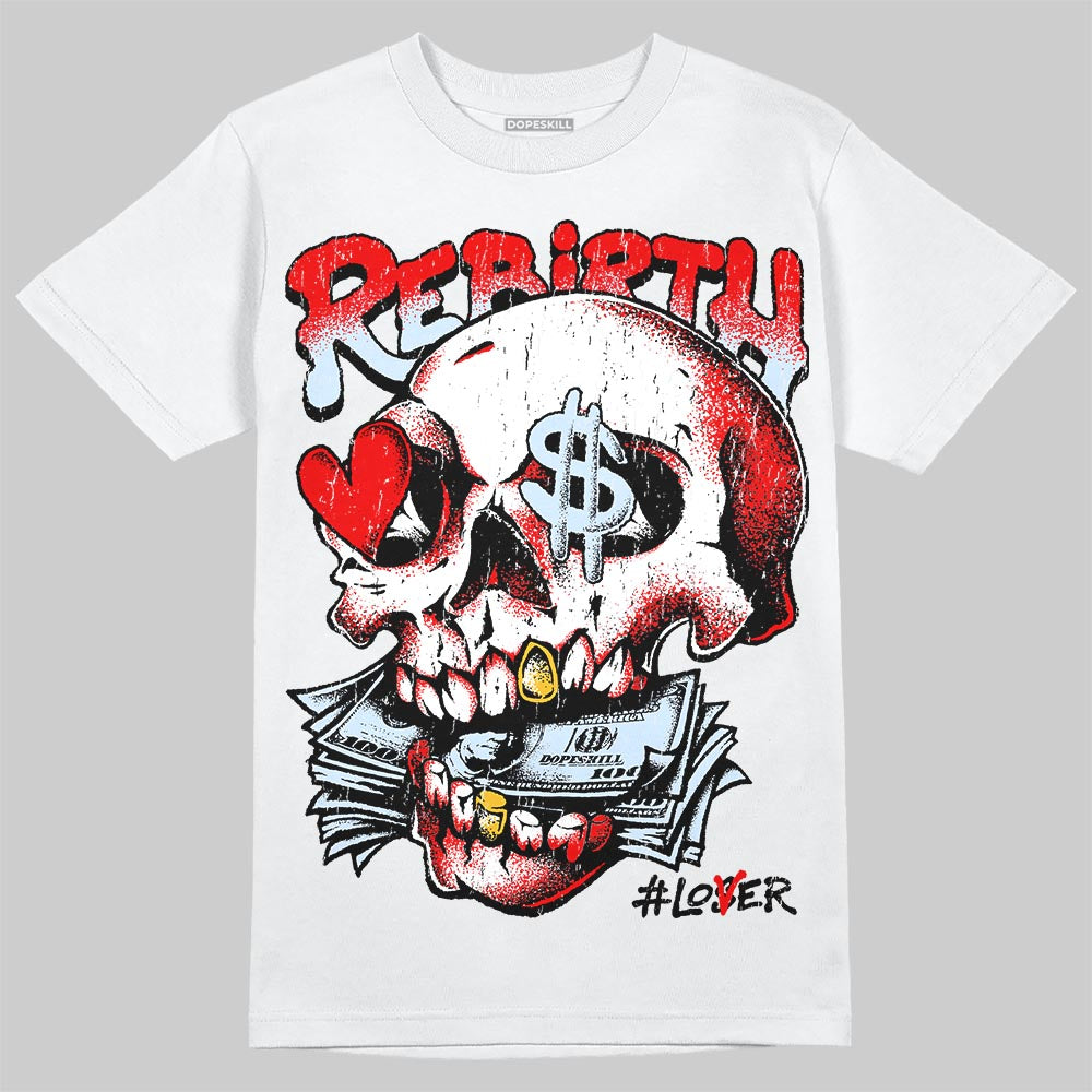 Jordan 11 Retro Cherry DopeSkill T-Shirt Rebirth Graphic Streetwear - White 