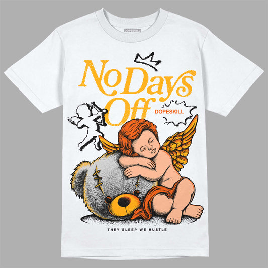 Jordan 12 Retro Black Taxi DopeSkill T-Shirt New No Days Off Graphic Streetwear - White