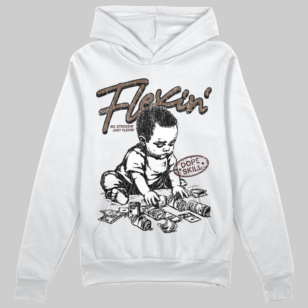 A Ma Maniére x Air Jordan 4 “Dark Mocha” DopeSkill Hoodie Sweatshirt Flexin' Graphic Streetwear - White