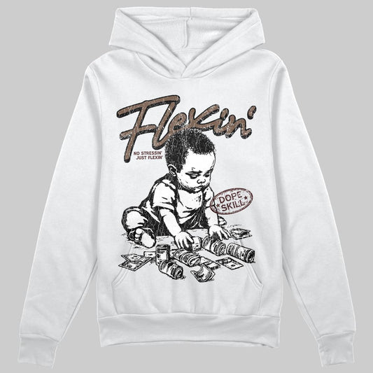 A Ma Maniére x Air Jordan 4 “Dark Mocha” DopeSkill Hoodie Sweatshirt Flexin' Graphic Streetwear - White