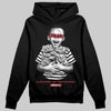 Jordan 4 “Sierra Red" DopeSkill Hoodie Sweatshirt Scared Money Don't Make No Money Graphic Streetwear - Black