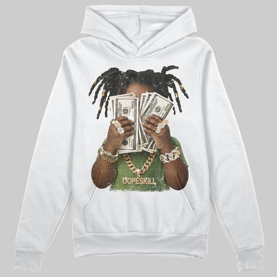 Foamposite Pro 'Pine Green' DopeSkill Hoodie Sweatshirt Rich Youth Graphic Streetwear - White