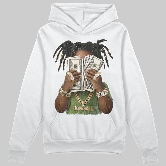 Foamposite Pro 'Pine Green' DopeSkill Hoodie Sweatshirt Rich Youth Graphic Streetwear - White