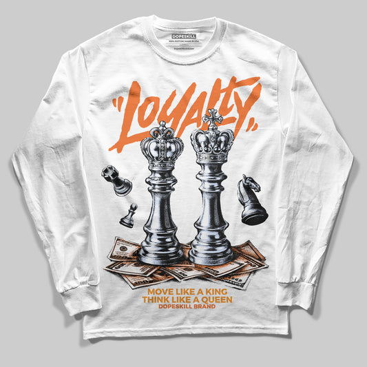Orange Sneakers DopeSkill Long Sleeve T-Shirt Loyalty Graphic Streetwear - White