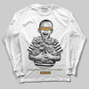 Olive Sneakers DopeSkill Long Sleeve T-Shirt Scared Money Don't Make No Money Graphic Streetwear - White 