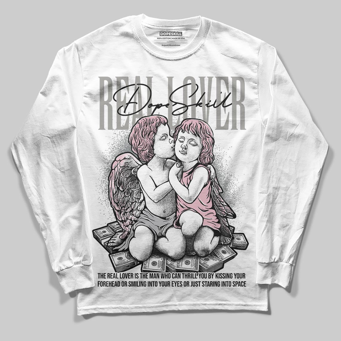 Air Max 95 OG “Pink Foam” DopeSkill Long Sleeve T-Shirt Real Lover Graphic Streetwear - White 
