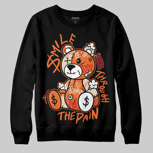 Jordan 3 “Starfish” DopeSkill Sweatshirt Smile Through The Pain Graphic Streetwear - Black
