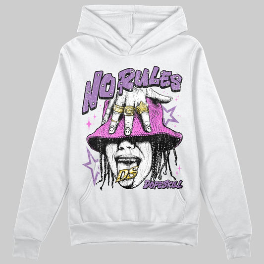 PURPLE Sneakers DopeSkill Hoodie No Rules Graphic Streetwear - White