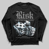Grey Sneakers DopeSkill Long Sleeve T-Shirt Risk Is Better Than Regret Graphic Streetwear - Black