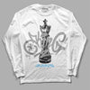 Dunk Low ‘Pure Platinum’ DopeSkill Long Sleeve T-Shirt King Chess Graphic Streetwear - White