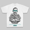 Aqua Oversize Print Scared Money Don't Make No Money DopeSkill Graphic Premium T-shirt Streetwear - White