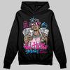 Pink Sneakers DopeSkill Hoodie All Hustle No Luck Graphic Streetwear - Black