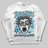 Jordan 11 Retro Gamma Blue (2025) DopeSkill Long Sleeve T-Shirt Root of Evil Graphic Streetwear - White