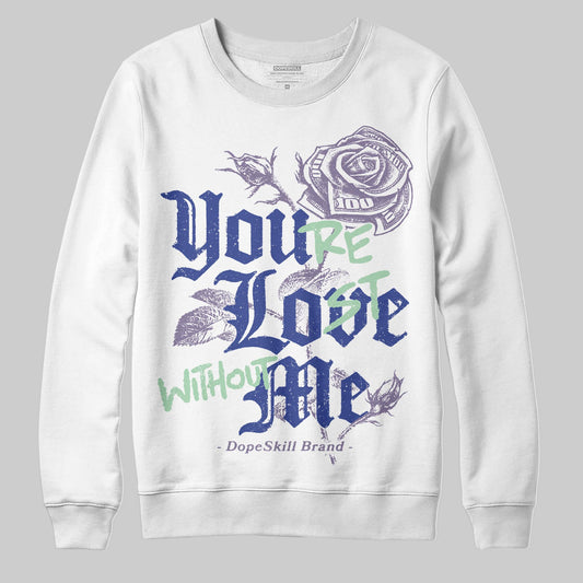 Jordan 1 Retro Low OG Zion Williamson Voodoo Alternate DopeSkill Sweatshirt You’re Lost Without Me Graphic Streetwear - White