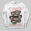 Jordan 40 “Dusty Rose” DopeSkill Long Sleeve T-Shirt The Mouth With No Droughts Graphic Streetwear - White 