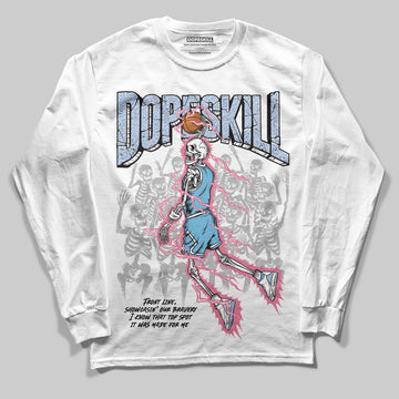 Jordan 3 GS “Cobalt Bliss” DopeSkill Long Sleeve T-Shirt Thunder Dunk Graphic Streetwear - White