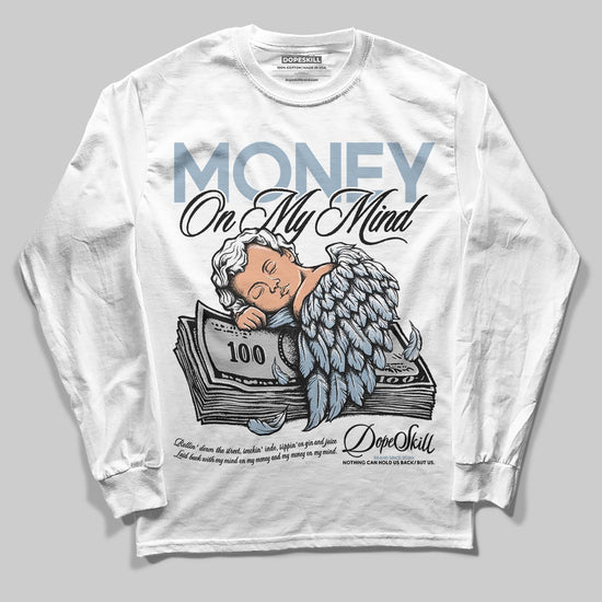 Jordan 40 “Blue Suede” DopeSkill Long Sleeve T-Shirt MOMM Graphic Streetwear - White