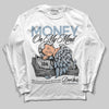 Jordan 40 “Blue Suede” DopeSkill Long Sleeve T-Shirt MOMM Graphic Streetwear - White