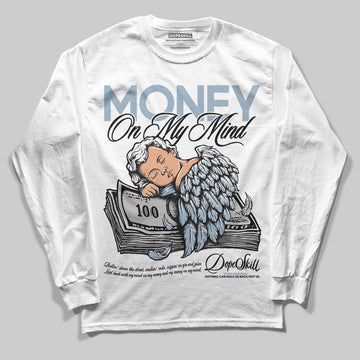 Jordan 40 “Blue Suede” DopeSkill Long Sleeve T-Shirt MOMM Graphic Streetwear - White