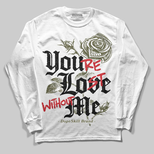 Jordan 3 “Medium Olive” aka “Family Affair” DopeSkill Long Sleeve T-Shirt Trust No One Graphic Streetwear - White 