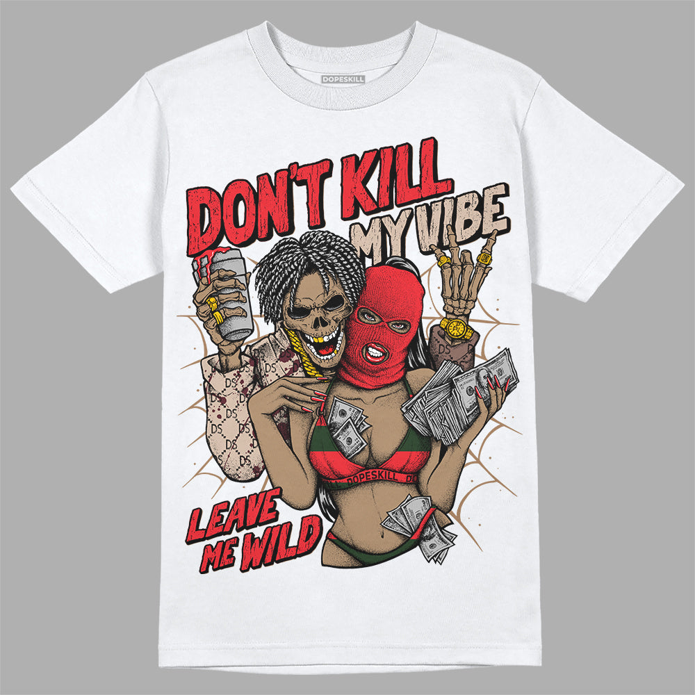 Dunk Low Freddy Krueger DopeSkill T-Shirt Don't Kill My Vibe Graphic Streetwear  - White 