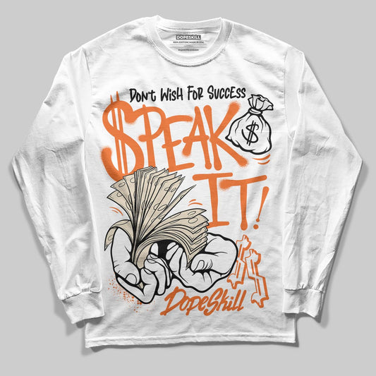 Jordan 3 “Starfish” DopeSkill Long Sleeve T-Shirt Speak It Graphic Streetwear - White