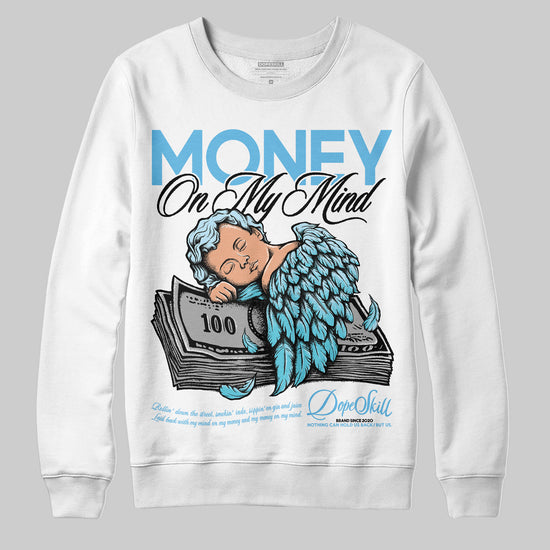 Jordan 11 Retro Legend Blue DopeSkill Sweatshirt MOMM Graphic Streetwear - White