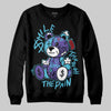Jordan 8 Retro 'Aqua' 2025 DopeSkill Sweatshirt Smile Through The Pain Graphic Streetwear - black