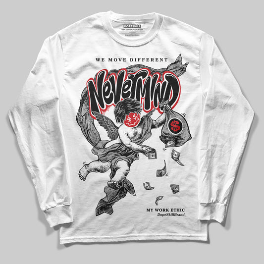 Jordan 3 OG “Black Cement” DopeSkill Long Sleeve T-Shirt Nevermind Graphic Streetwear - White