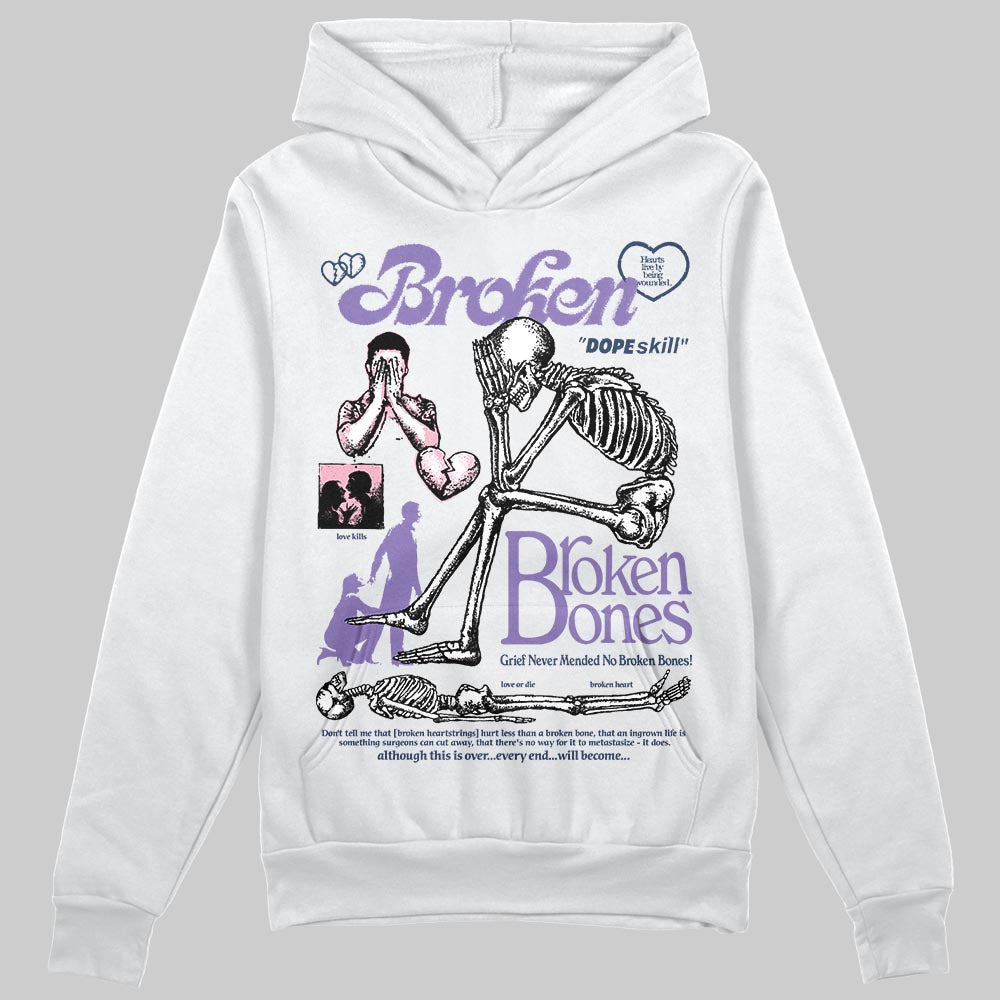 Jordan 11 "Mojave" DopeSkill Hoodie Sweatshirt Broken Bones Graphic Streetwear - White