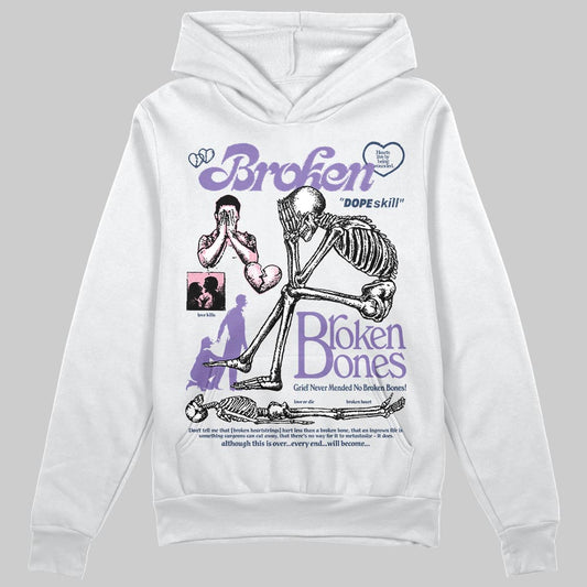 Jordan 11 "Mojave" DopeSkill Hoodie Sweatshirt Broken Bones Graphic Streetwear - White