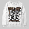 A Ma Maniére x Air Jordan 4 “Dark Mocha” DopeSkill Sweatshirt Distorted Realms Graphic Streetwear - White