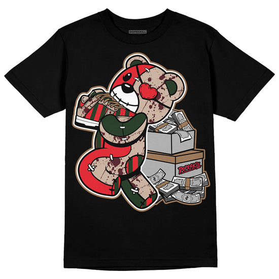 Dunk Low Freddy Krueger DopeSkill T-Shirt Bear Steals Sneaker Graphic Streetwear - Black 