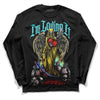 Jordan 5 Aqua DopeSkill Long Sleeve T-Shirt New I'm Loving It Graphic Streetwear - Black