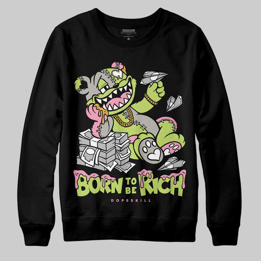 Chase B x Travis Scott x Jordan Jumpman Jack DopeSkill Sweatshirt Born To Be Rich Graphic Streetwear - black