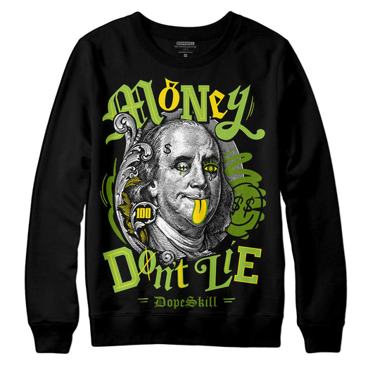 Dunk Low 'Chlorophyll' DopeSkill Sweatshirt Money Don't Lie Graphic Streetwear - Black