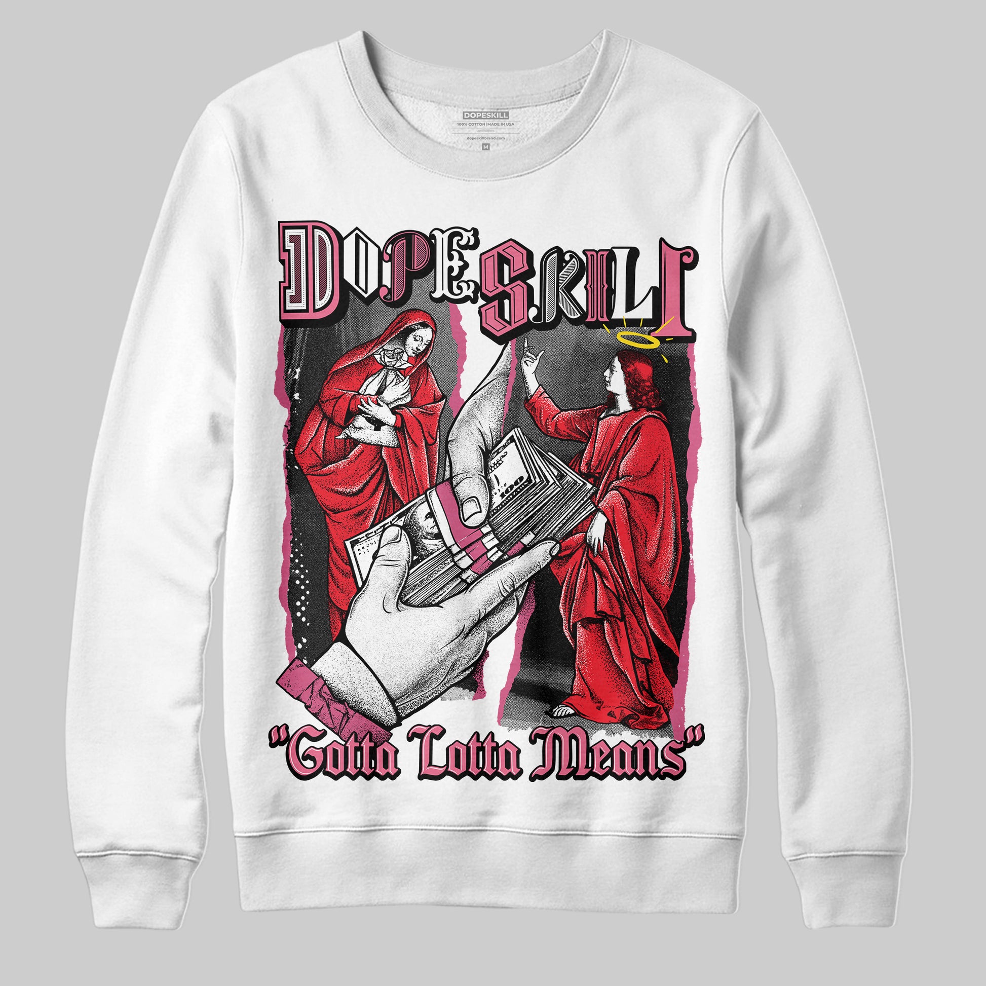 Diesel Pink S - Serendipity Pro-X1 Trainers DopeSkill Sweatshirt Gotta Lotta Means Graphic Streetwear - White