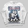 Jordan 4 SB “Summit White/Navy” DopeSkill Long Sleeve T-Shirt Real Lover Graphic Streetwear - White