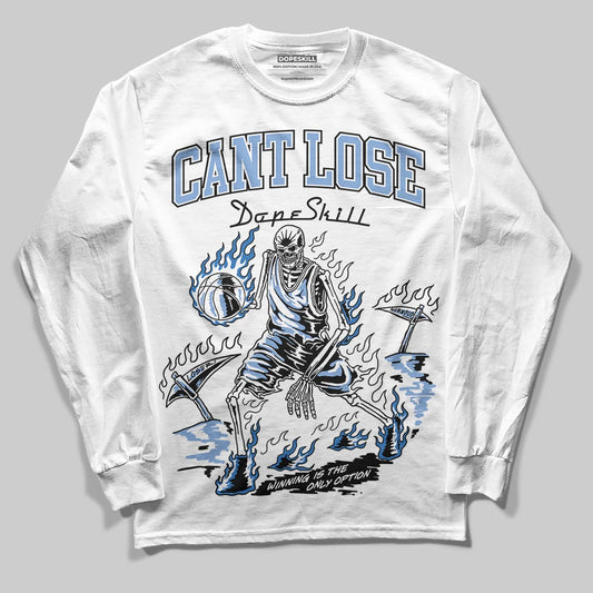 Jordan 4 WMNS 'Forget Me Not' DopeSkill Long Sleeve T-Shirt Cant Lose Graphic Streetwear - White