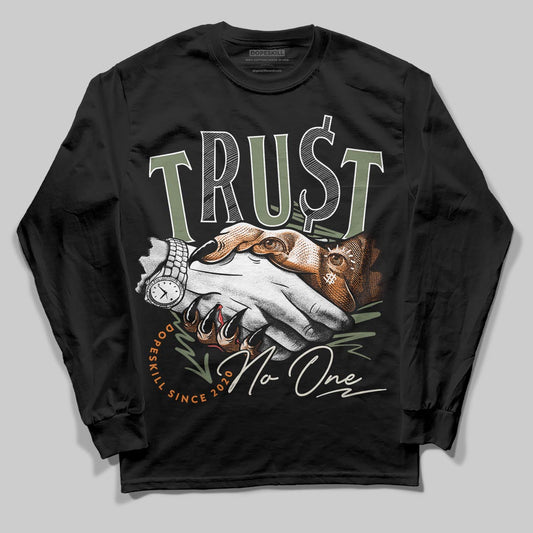Jordan 4 Retro OG SP Undefeated (2025) DopeSkill Long Sleeve T-Shirt Trust No One Graphic Streetwear - black