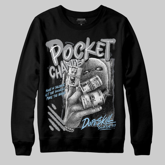 Jordan 5 Retro Wolf Grey (2026) DopeSkill Sweatshirt Pocket Change Graphic Streetwear - black