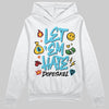 Jordan 11 Retro Gamma Blue (2025) DopeSkill Hoodie Sweatshirt Let 'em Hate Graphic Streetwear - White