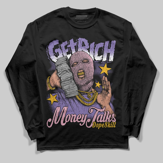 Jordan 11 "Mojave" DopeSkill Long Sleeve T-Shirt Get Rich Graphic Streetwear - Black