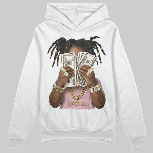 Jordan 4 Retro Valentine's Day (2026) (GS) DopeSkill Hoodie Sweatshirt Rich Youth Graphic Streetwear - White