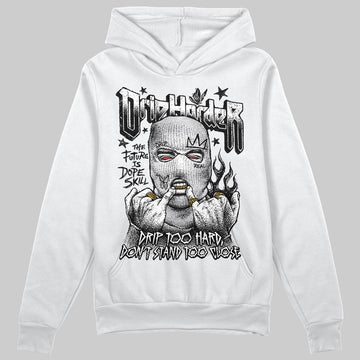 Grey Sneakers DopeSkill Hoodie Sweatshirt Drip Harder Graphic Streetwear  White